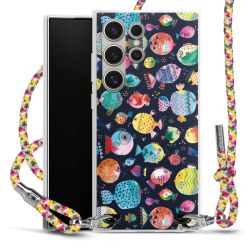 Carry Case Transparent Fabric colourful