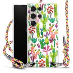 Carry Case Transparent Fabric colourful