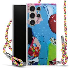 Carry Case Transparent Fabric colourful