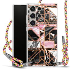 New Carry Case Transparent Stoff colourful/silber