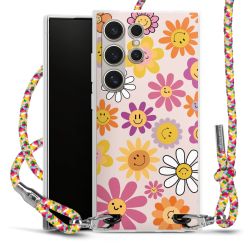 New Carry Case Transparent Stoff colourful/silber