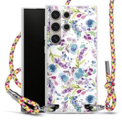 New Carry Case Transparent Stoff colourful/silber