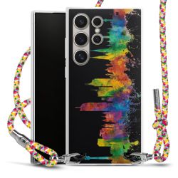 New Carry Case Transparent Stoff colourful/silber