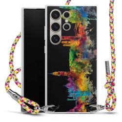 New Carry Case Transparent Stoff colourful/silber