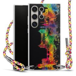 New Carry Case Transparent Stoff colourful/silber