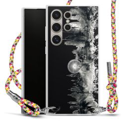 New Carry Case Transparent Stoff colourful/silber