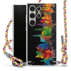 New Carry Case Transparent Stoff colourful/silber