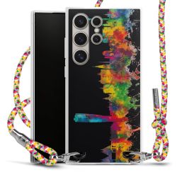 New Carry Case Transparent Stoff colourful/silber