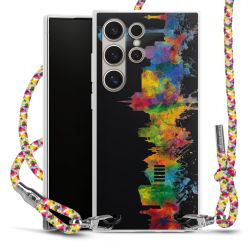 New Carry Case Transparent Stoff colourful/silber