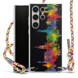 New Carry Case Transparent Stoff colourful/silber