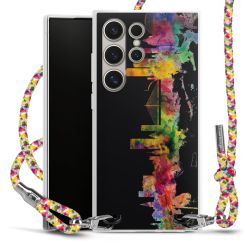 New Carry Case Transparent Stoff colourful/silber