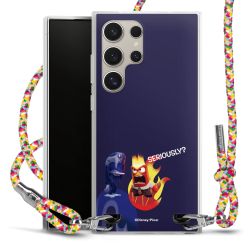 New Carry Case Transparent Stoff colourful/silber