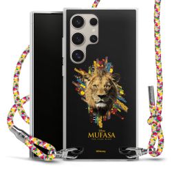 New Carry Case Transparent Stoff colourful/silber