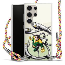 New Carry Case Transparent Stoff colourful/silber