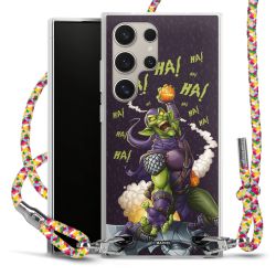 New Carry Case Transparent Stoff colourful/silber