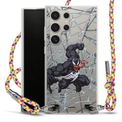 New Carry Case Transparent Stoff colourful/silber