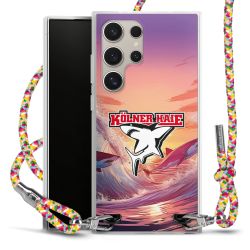 New Carry Case Transparent Stoff colourful/silber