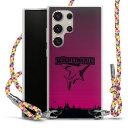 New Carry Case Transparent Stoff colourful/silber