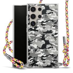 New Carry Case Transparent Stoff colourful/silber