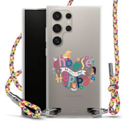 New Carry Case Transparent Stoff colourful/silber