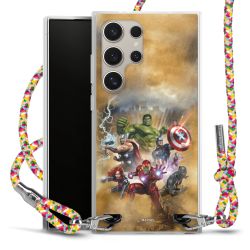 New Carry Case Transparent Stoff colourful/silber