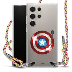 New Carry Case Transparent Stoff colourful/silber