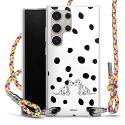 New Carry Case Transparent Stoff colourful/silber