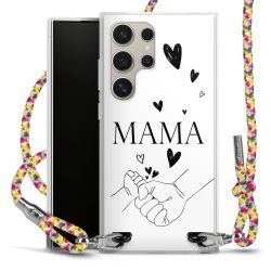 New Carry Case Transparent Stoff colourful/silber