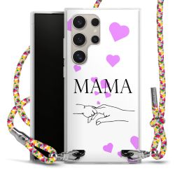 New Carry Case Transparent Stoff colourful/silber
