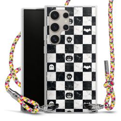 New Carry Case Transparent Stoff colourful/silber