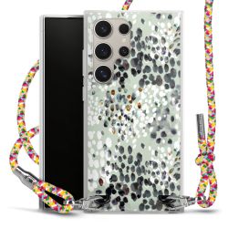 New Carry Case Transparent Stoff colourful/silber