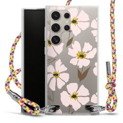 New Carry Case Transparent Stoff colourful/silber