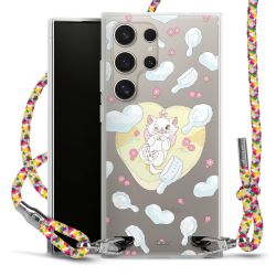 New Carry Case Transparent Stoff colourful/silber