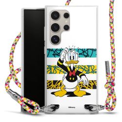 New Carry Case Transparent Stoff colourful/silber