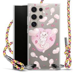 New Carry Case Transparent Stoff colourful/silber