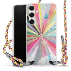 New Carry Case Transparent Stoff colourful/silber