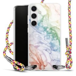 New Carry Case Transparent Stoff colourful/silber