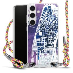 New Carry Case Transparent Stoff colourful/silber