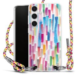 Carry Case Transparent Fabric colourful