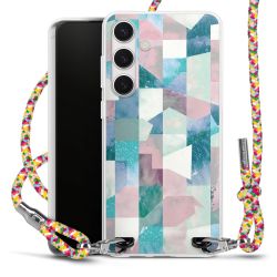 New Carry Case Transparent Stoff colourful/silber