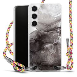 New Carry Case Transparent Stoff colourful/silber