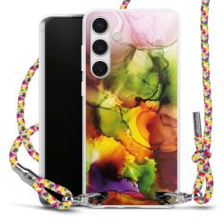 New Carry Case Transparent Stoff colourful/silber