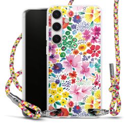 Carry Case Transparent Fabric colourful