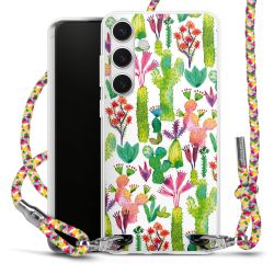 Carry Case Transparent Fabric colourful