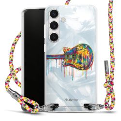 New Carry Case Transparent Stoff colourful/silber