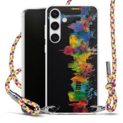 New Carry Case Transparent Stoff colourful/silber