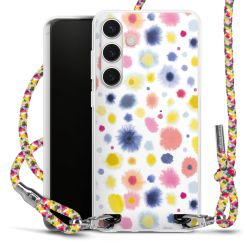 New Carry Case Transparent Stoff colourful/silber