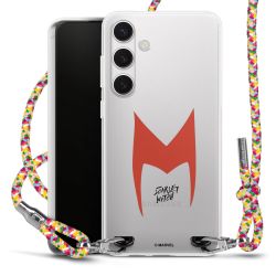 New Carry Case Transparent Stoff colourful/silber