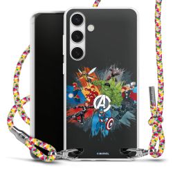 New Carry Case Transparent Stoff colourful/silber