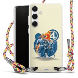 New Carry Case Transparent Stoff colourful/silber